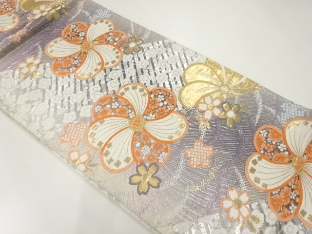 JAPANESE FUKURO OBI / WOVEN FLOWER